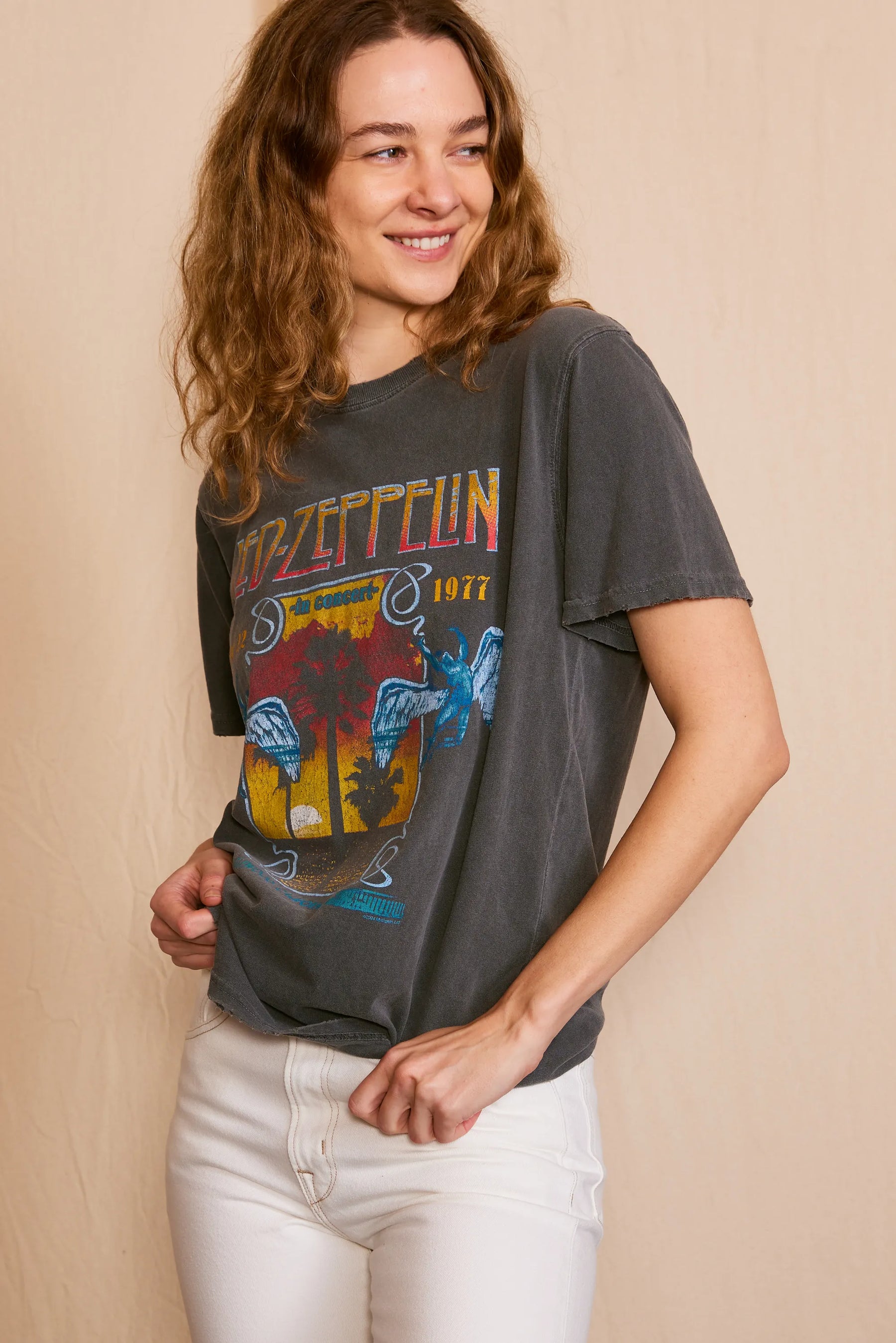 Led Zeppelin Inglewood Sunkissed Gray Tee