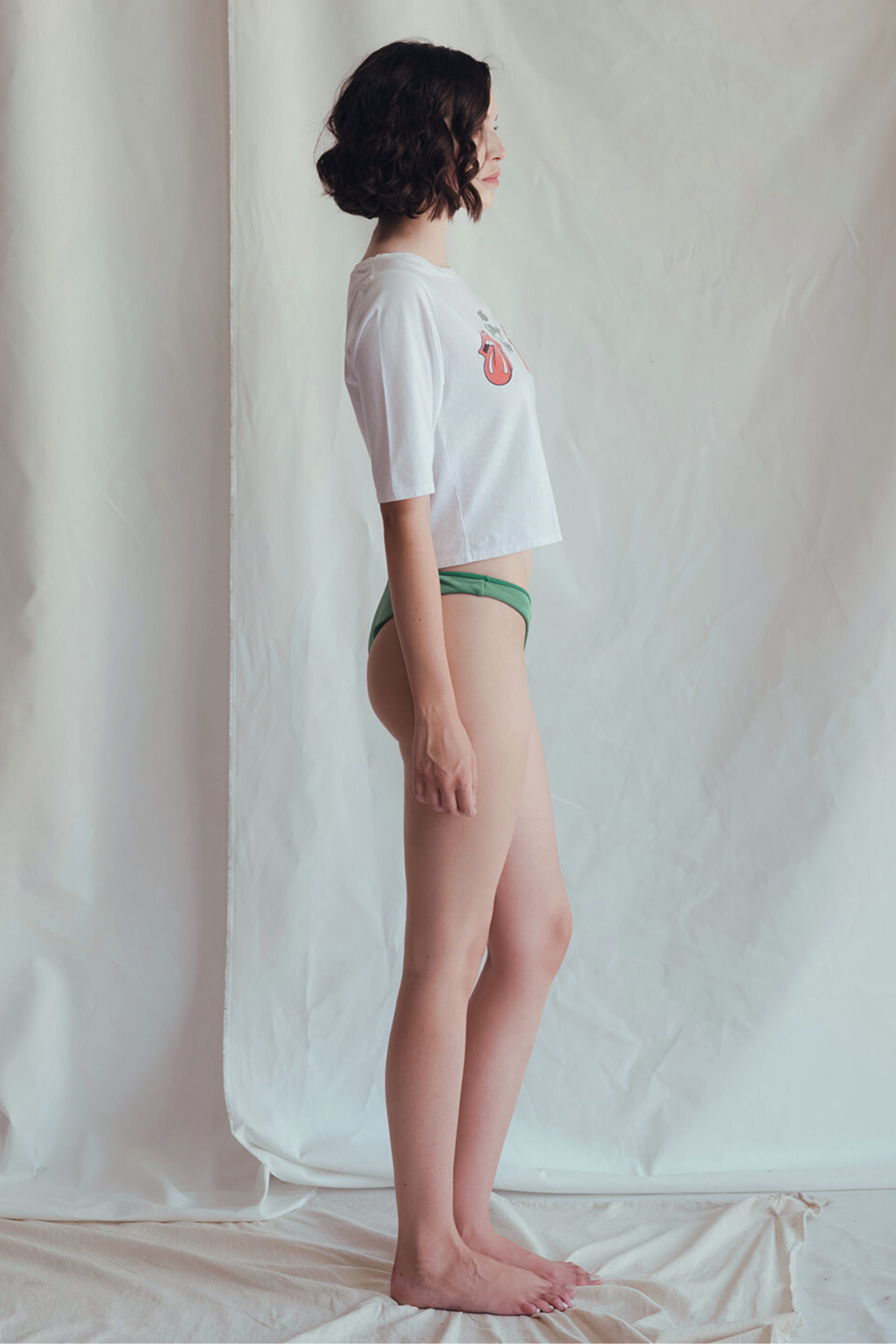 Rolling Stones Start Me Up Crop Tee