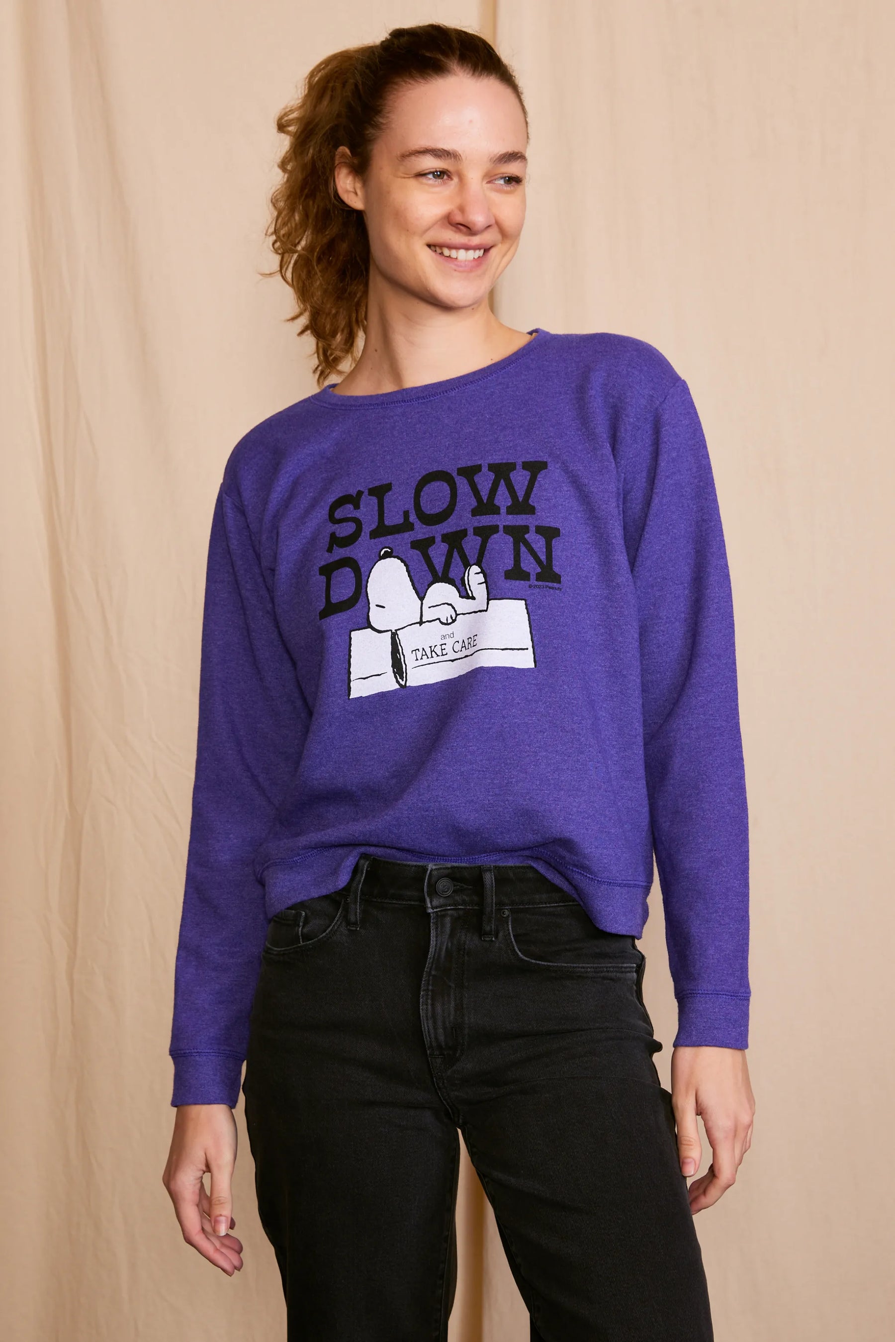 Peanuts Slow Down Authentic Vintage Sweatshirt