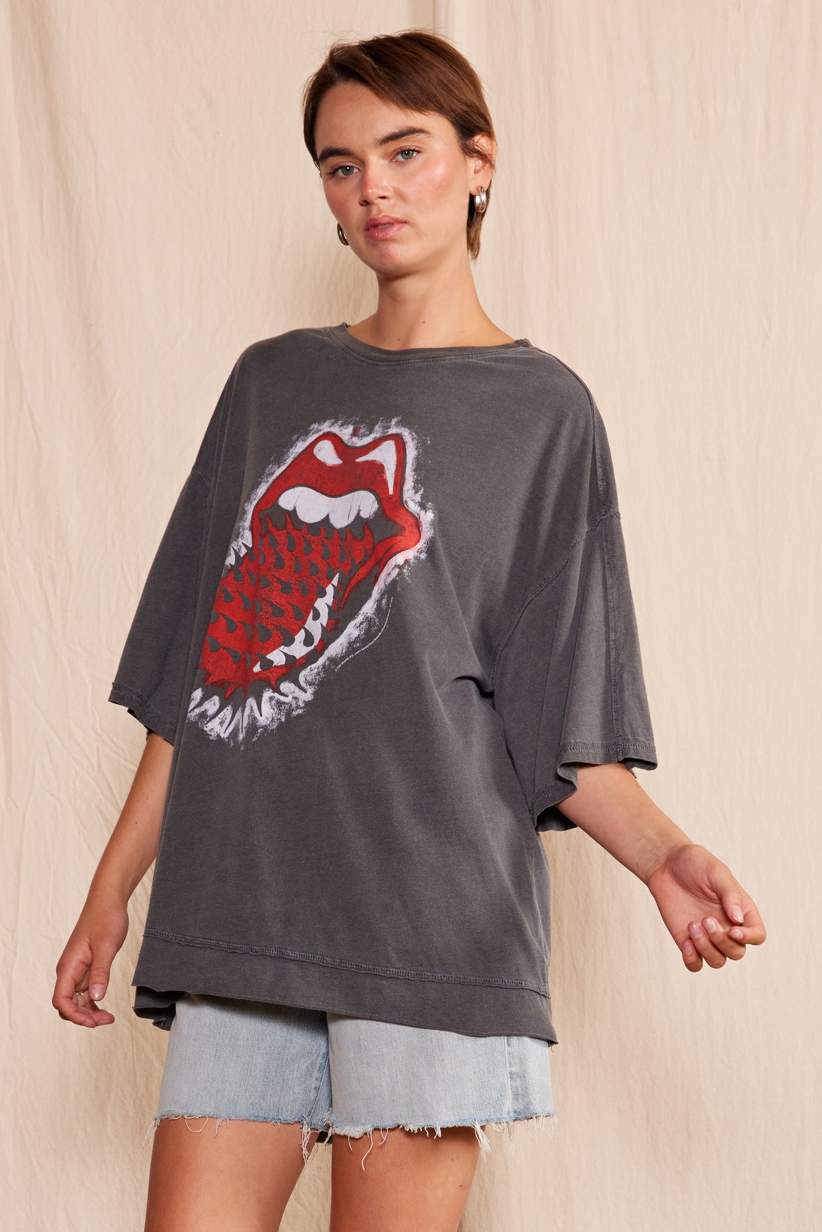 The Rolling Stones Thru and Thru Oversized Tee