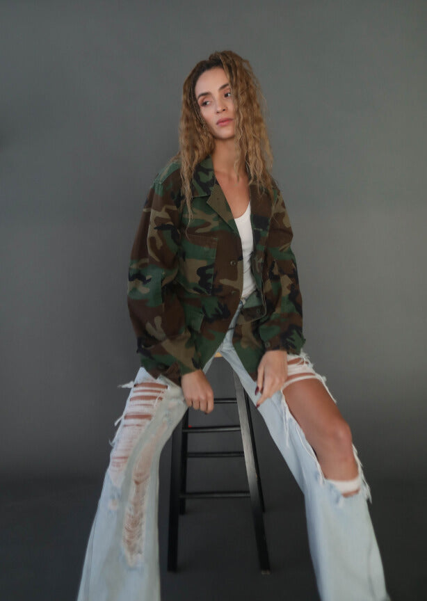 Pink Floyd Authentic Vintage Camo Jacket