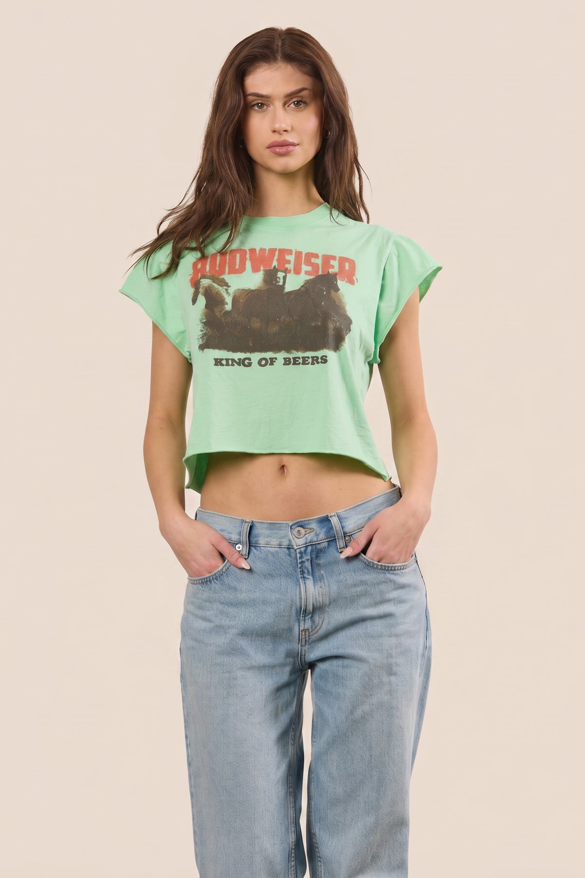 Budweiser Brew Babe Crop Top