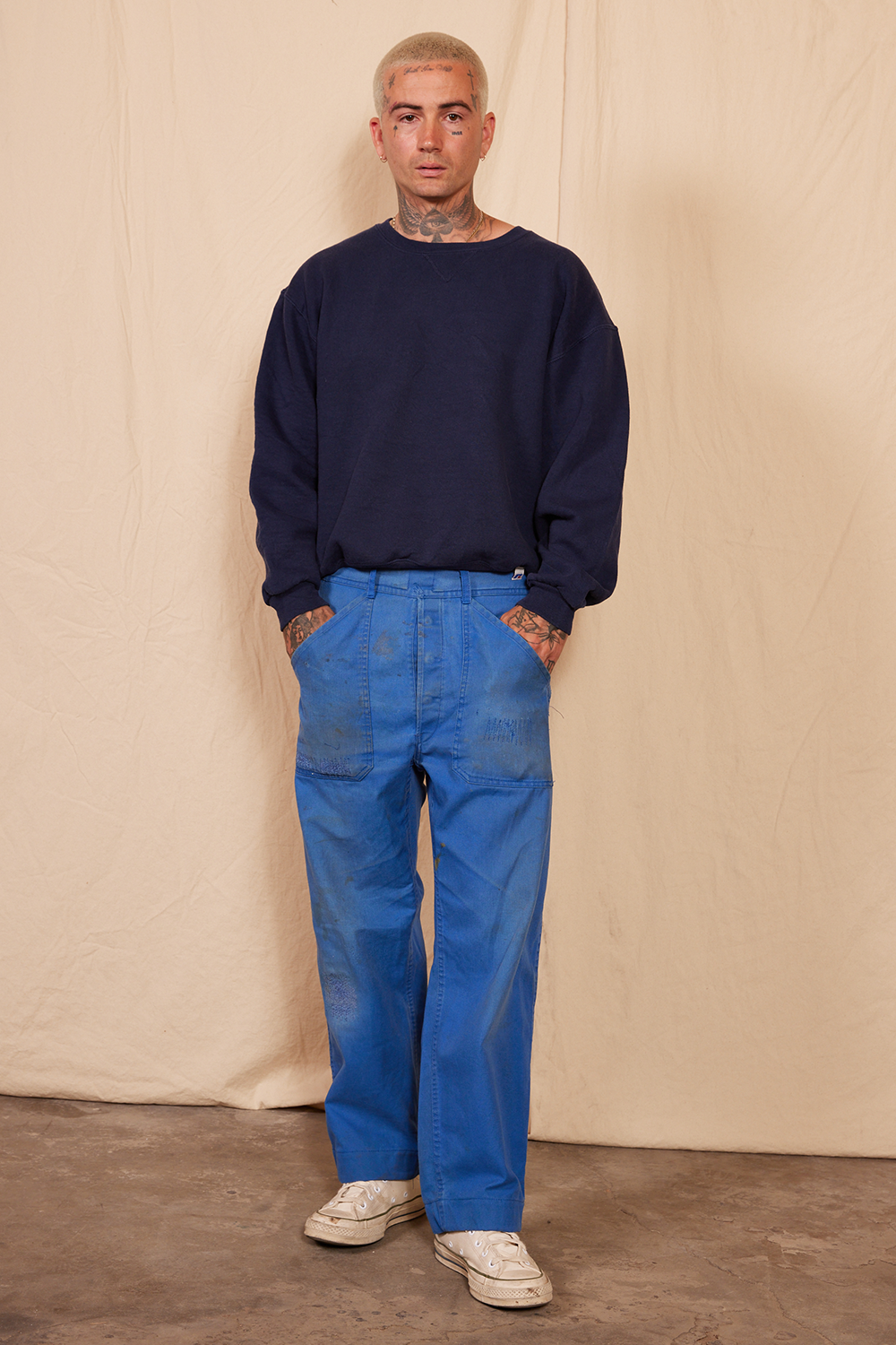 Vintage 1980s Blue Workwear Pants