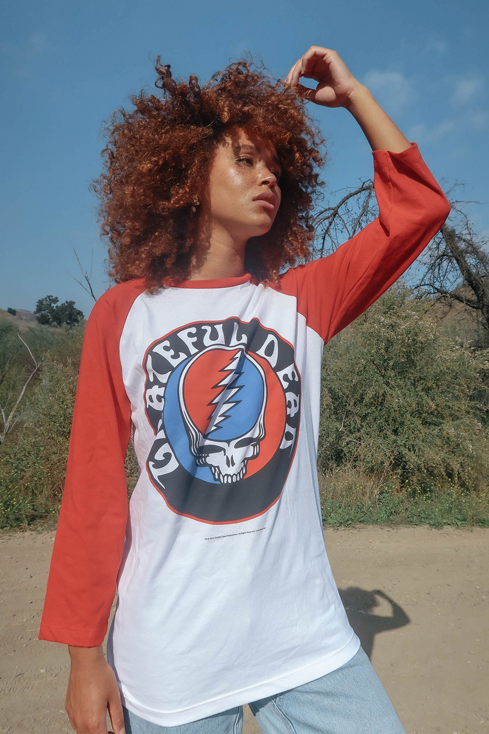 Grateful Dead Stealie Baseball Tee