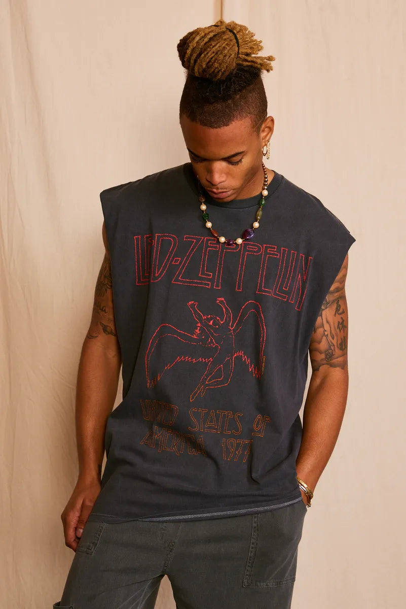 Led Zeppelin 1977 Muscle Men s Tank