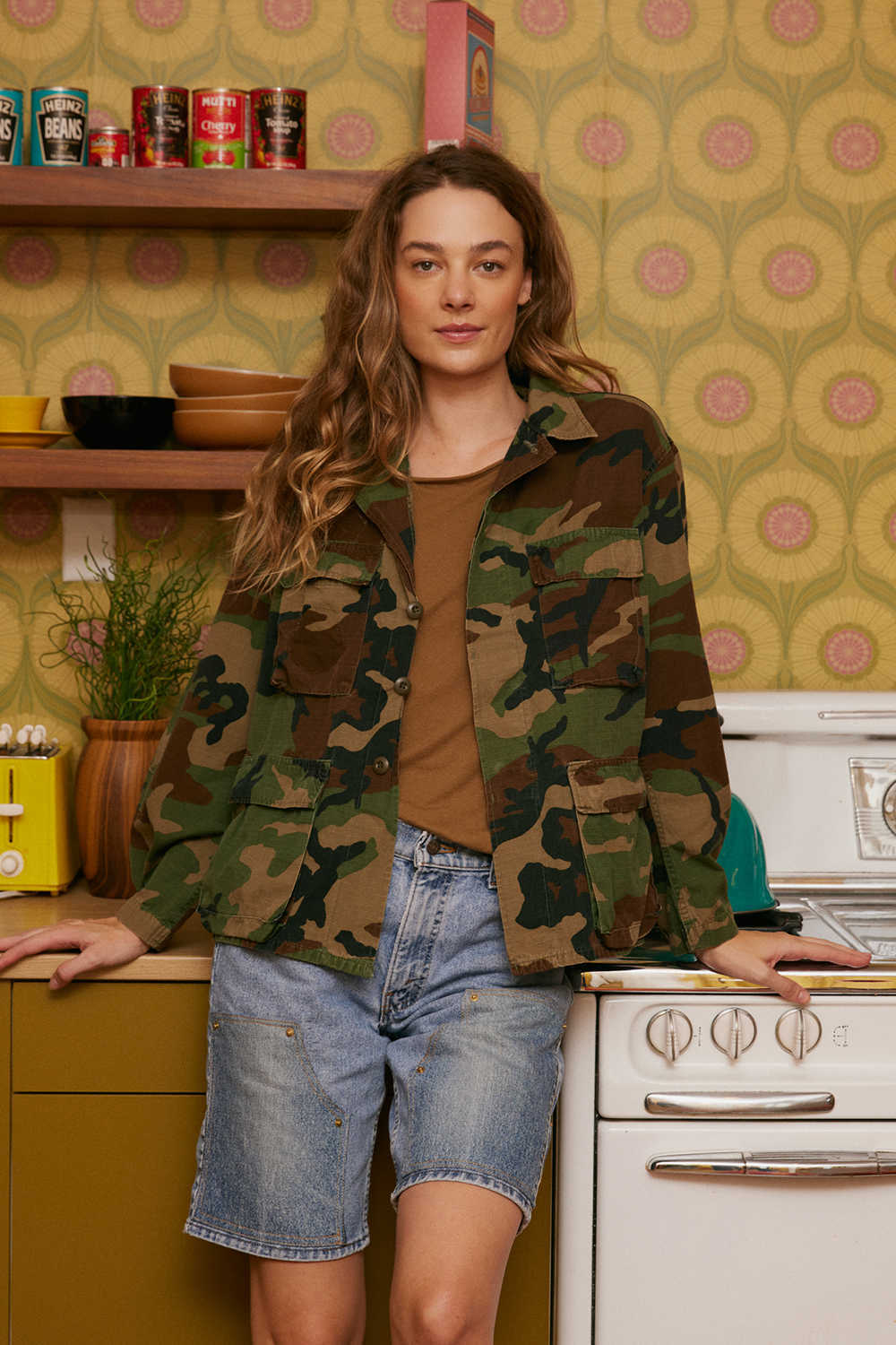 Led Zeppelin Authentic Vintage Camo Army Jacket