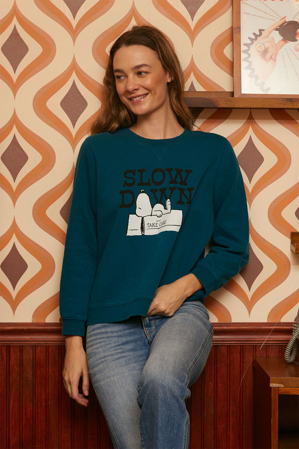 Peanuts Slow Down Authentic Vintage Sweatshirt