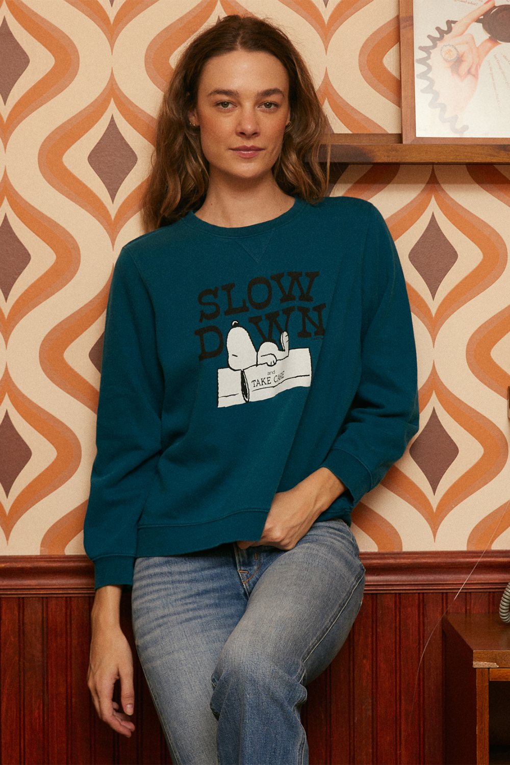 Peanuts Slow Down Authentic Vintage Sweatshirt