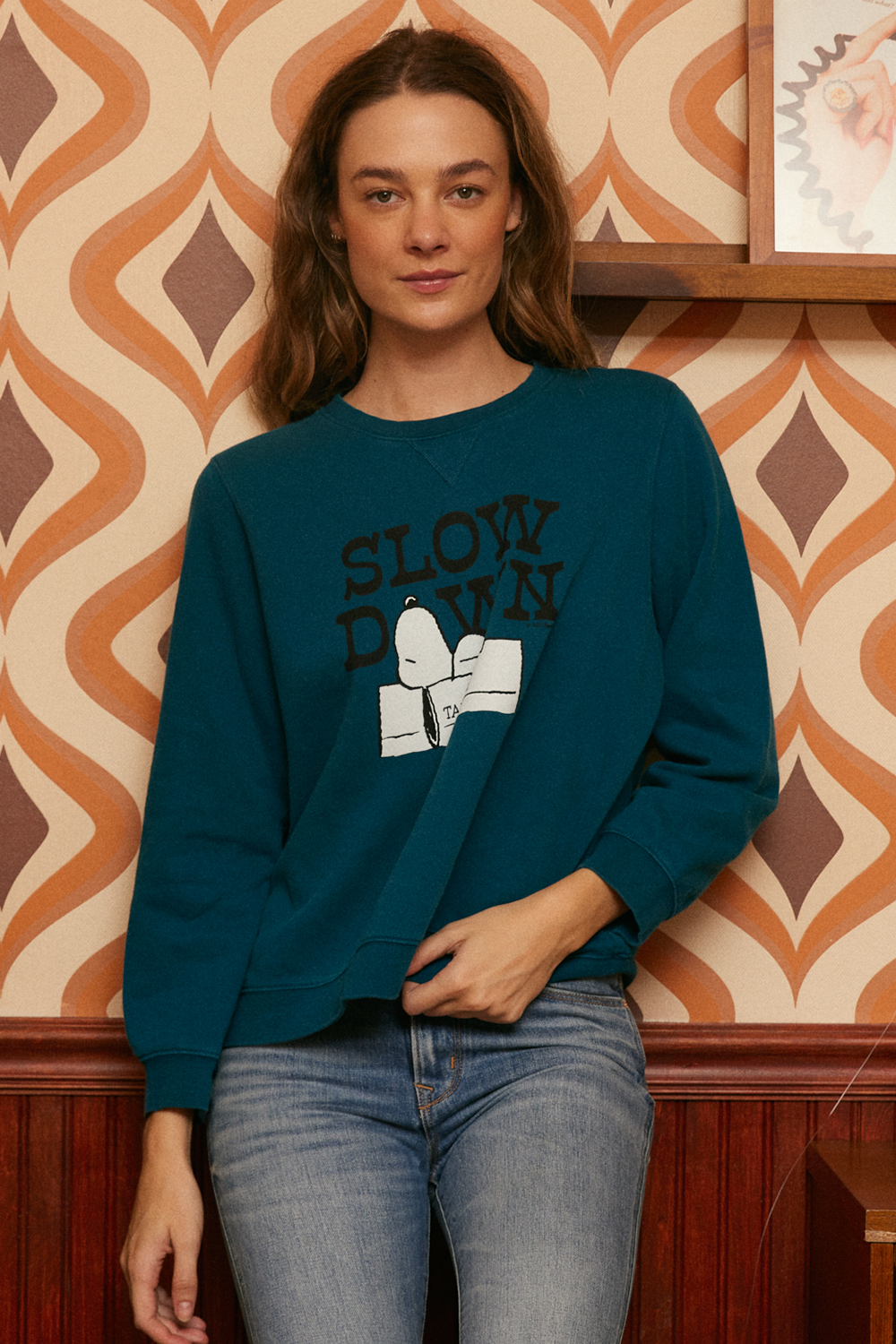Peanuts Slow Down Authentic Vintage Sweatshirt