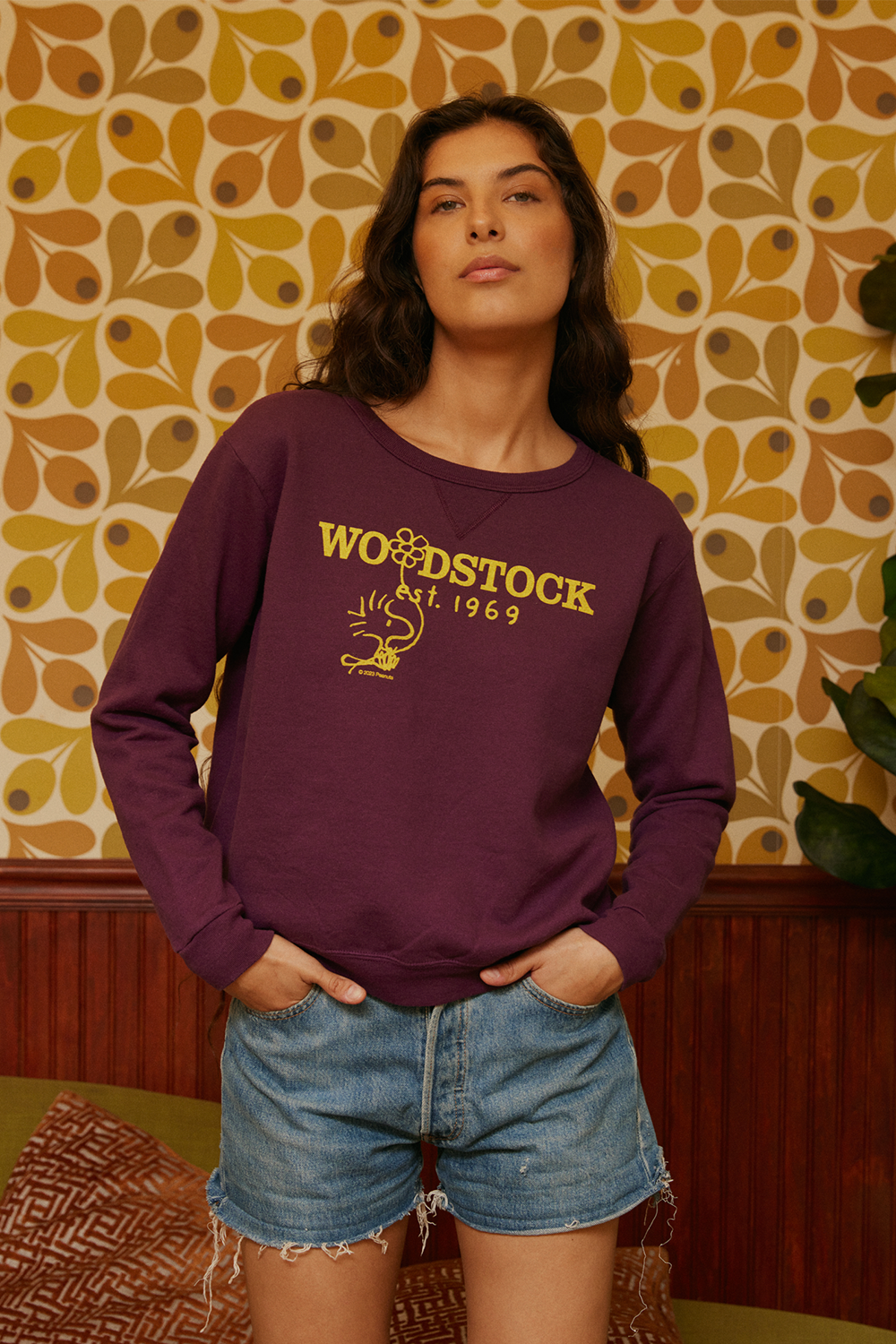 Peanuts Authentic Vintage Woodstock 1969 Sweatshirt