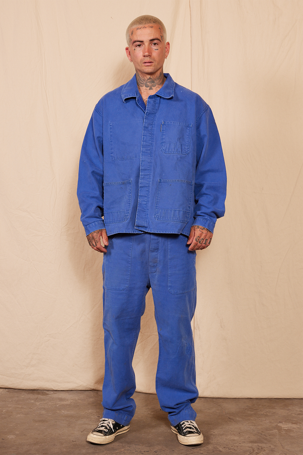 Blue workwear jacket discount