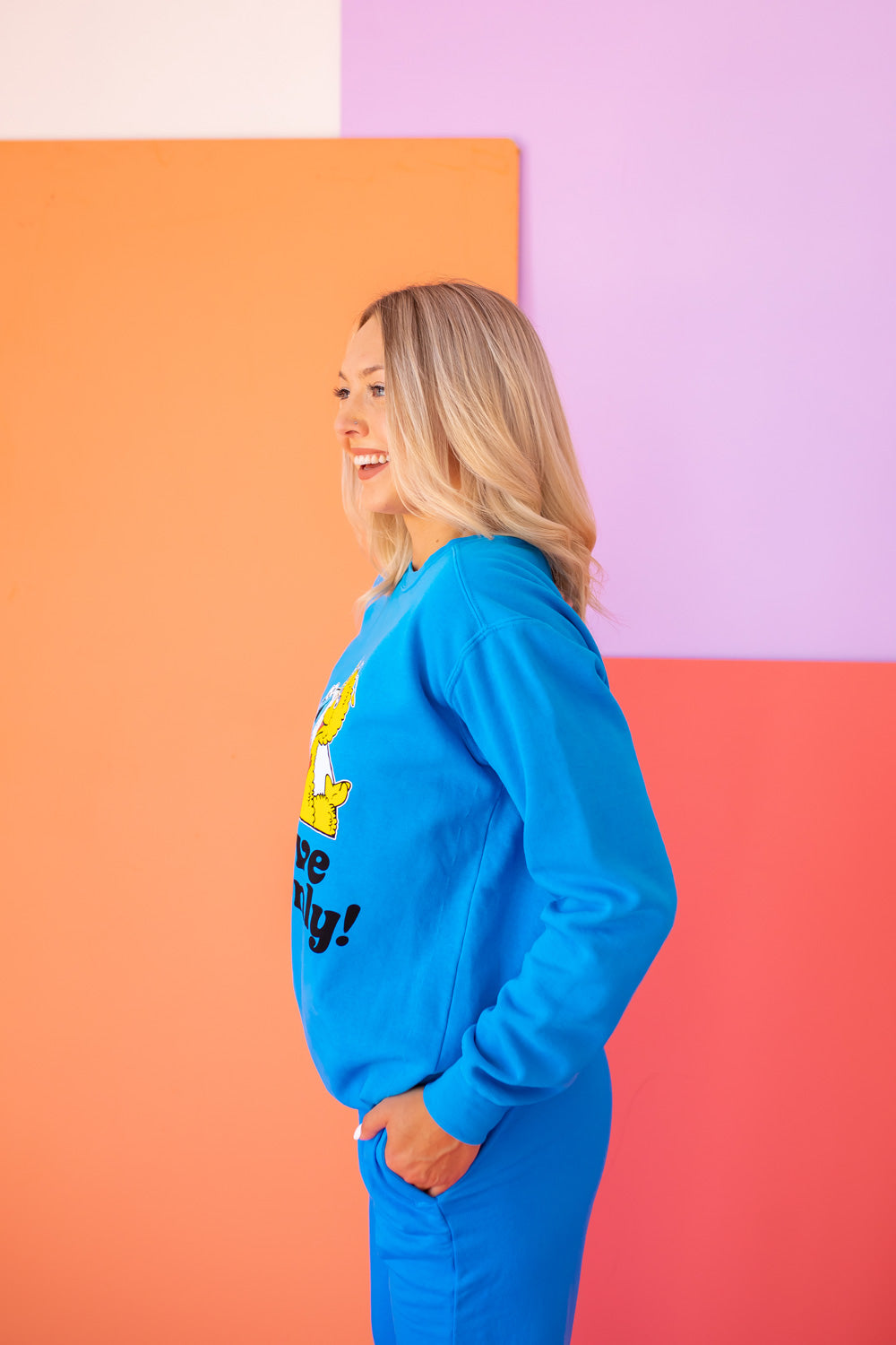 Sesame Sweatshirt Positive Vibes Sweatshirt
