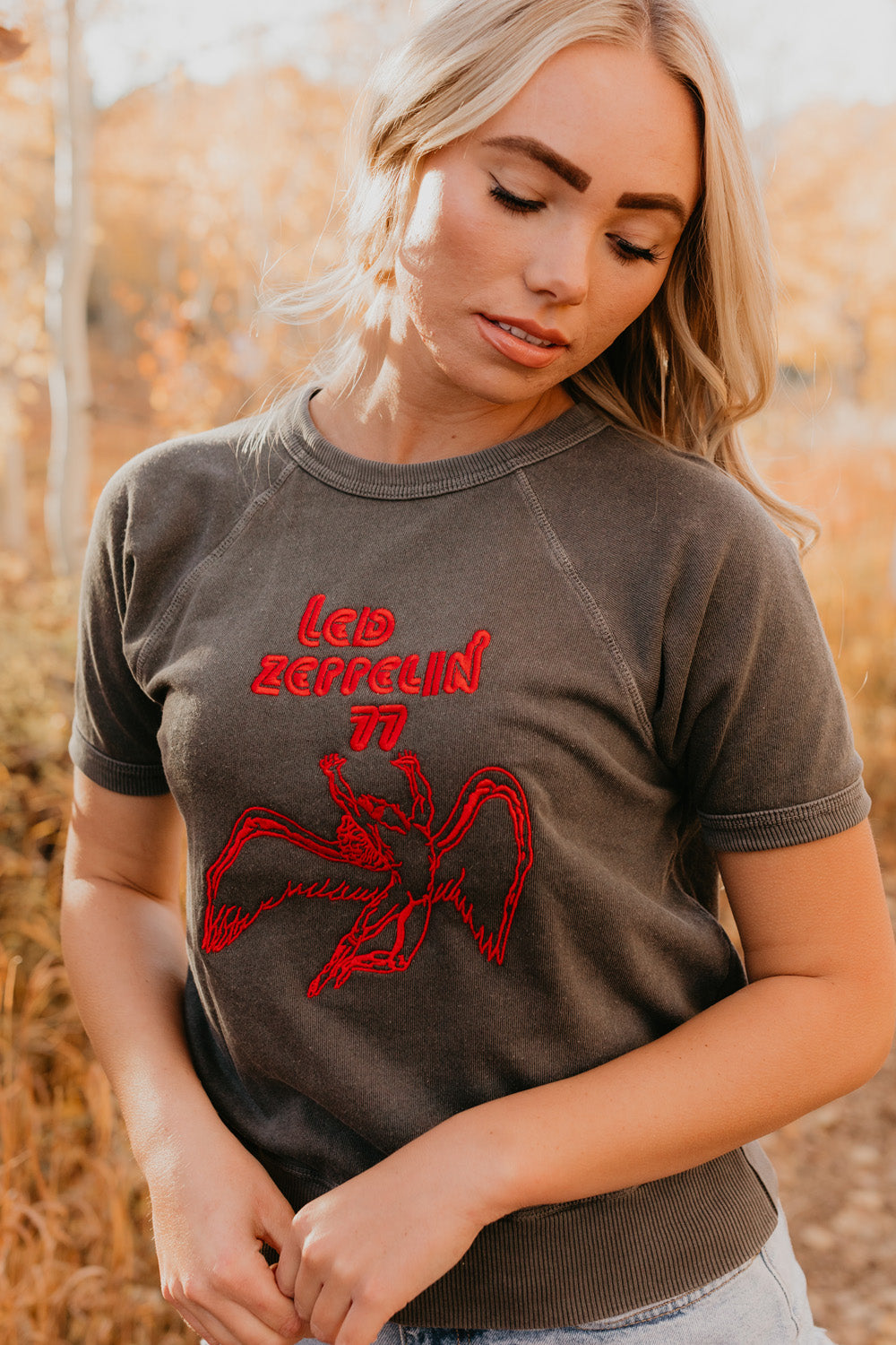 Led Zeppelin '77 Terry Raglan Shirt