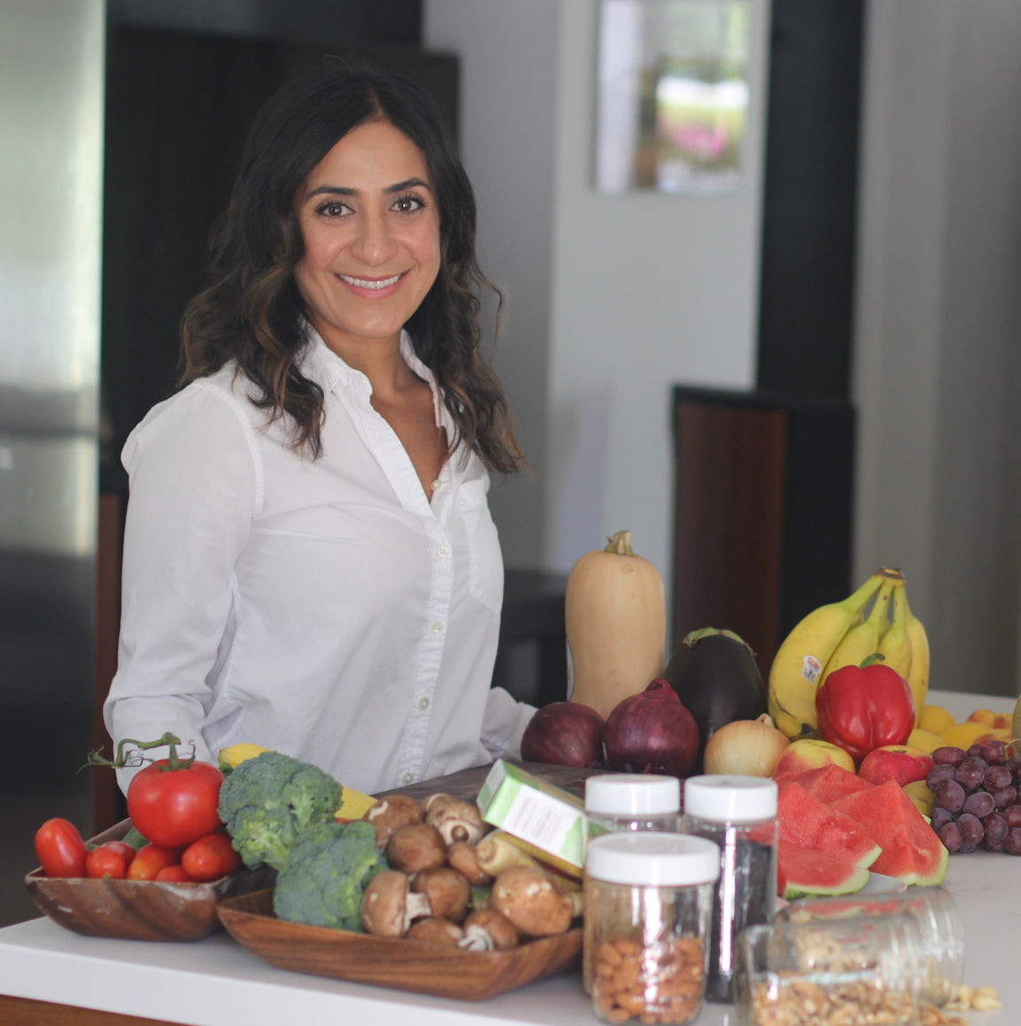 preventative - melody at kitchen with food