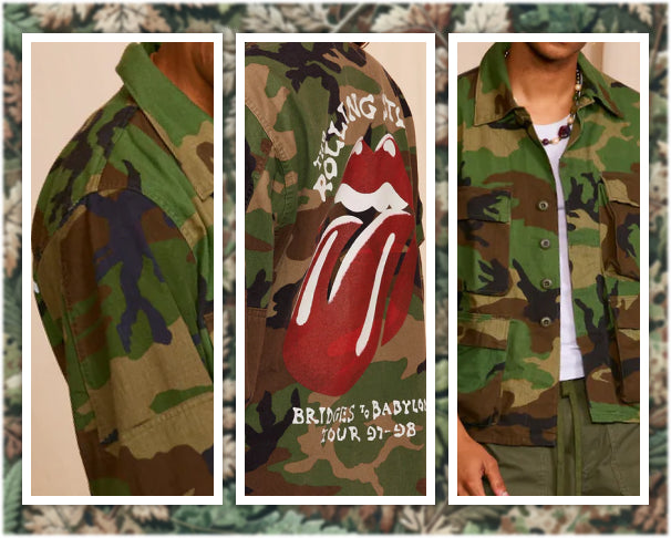 Explore Vintage Military Camo Jackets with a Rock Twist!