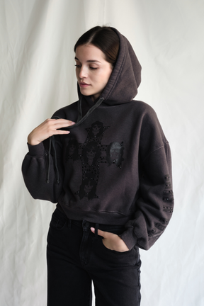 Guns N Roses Studded Hoodie