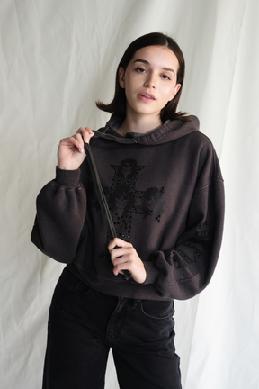 Guns N Roses Studded Hoodie