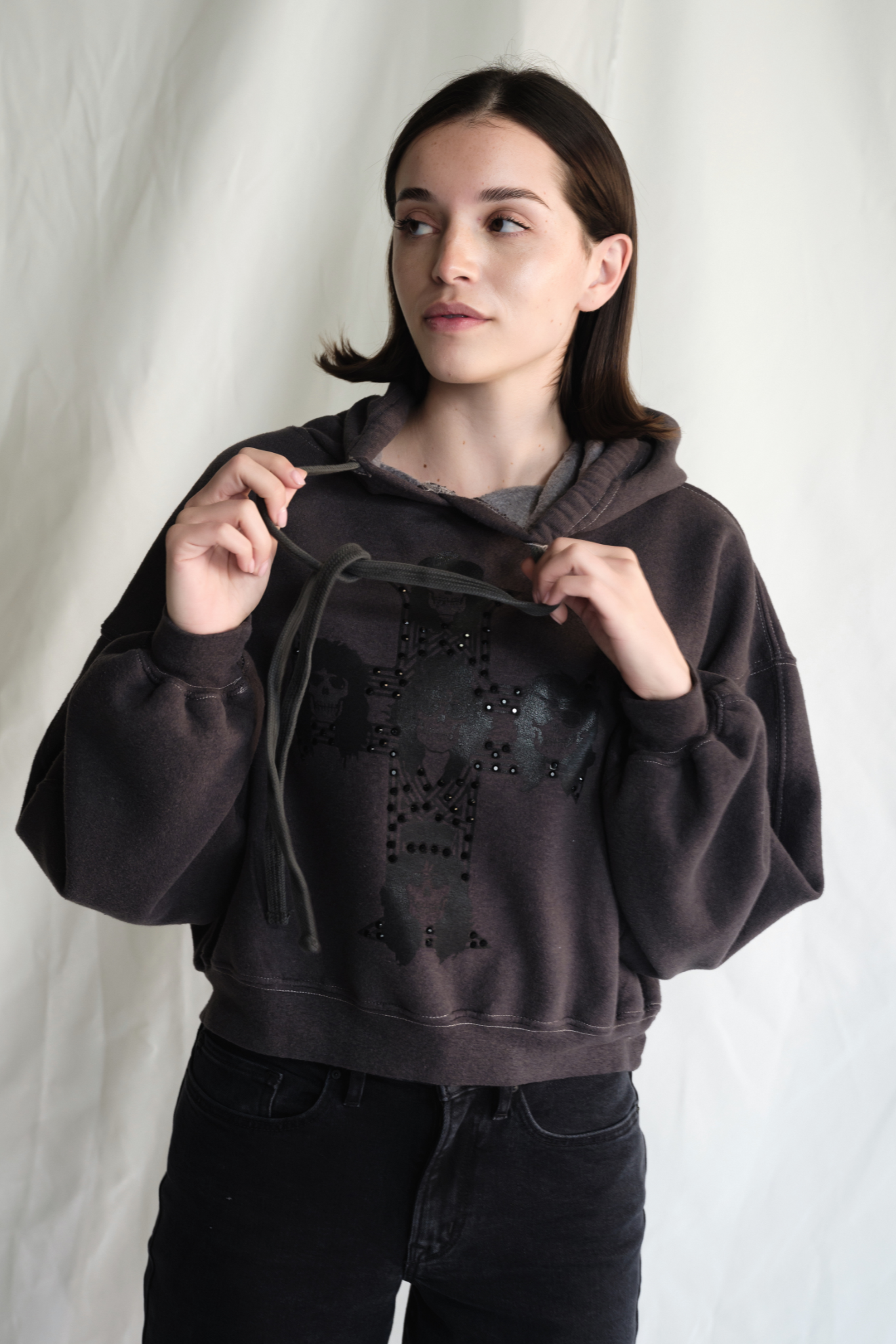 Guns N Roses Studded Hoodie