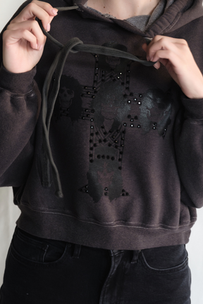 Guns N Roses Studded Hoodie