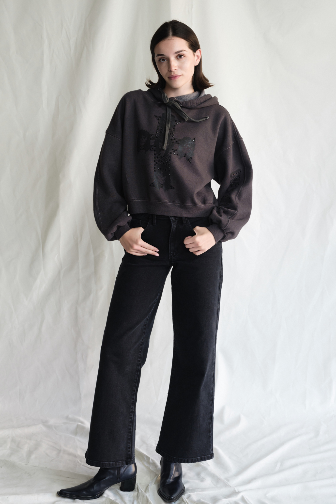 Guns N Roses Studded Hoodie