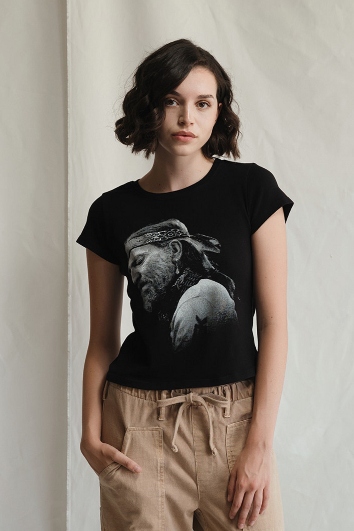 Willie Nelson Just Breathe Baby Tee
