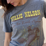 Willie Nelson On The Road Heather Tee