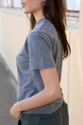 Willie Nelson On The Road Heather Tee