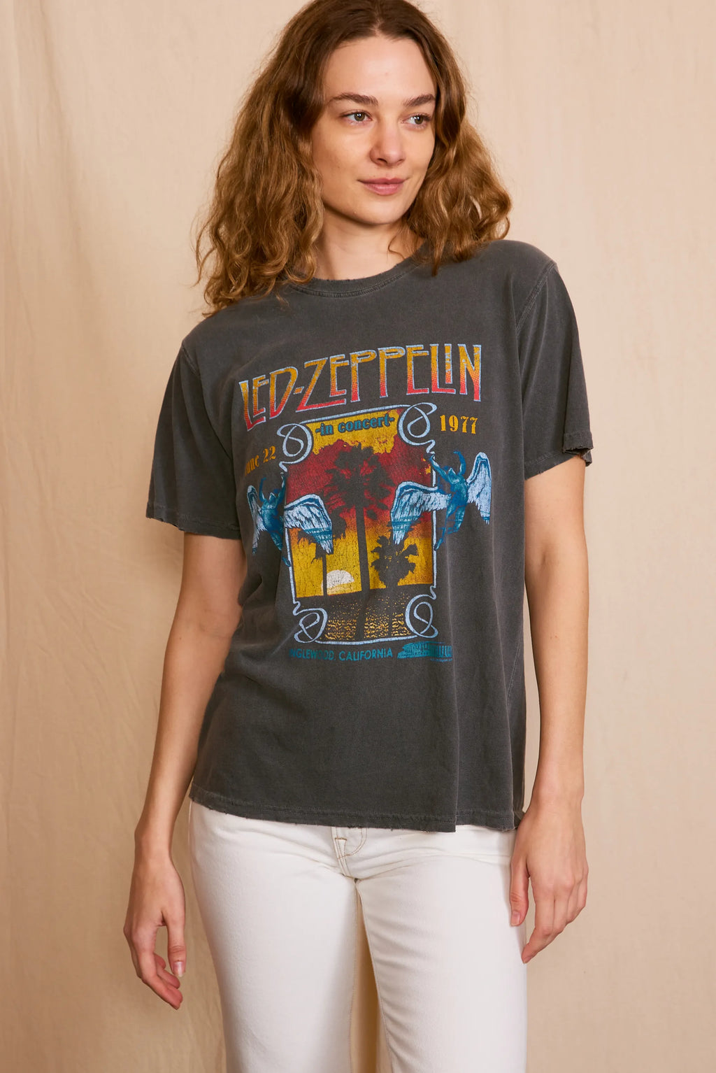 Led Zeppelin Inglewood Sunkissed Gray Tee