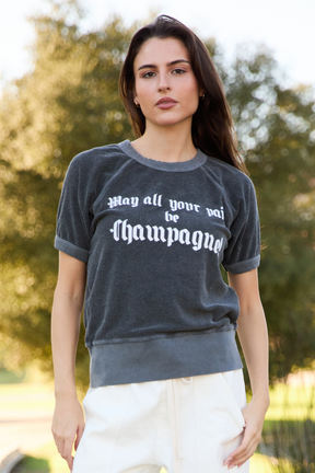 Champagne Raglan Top