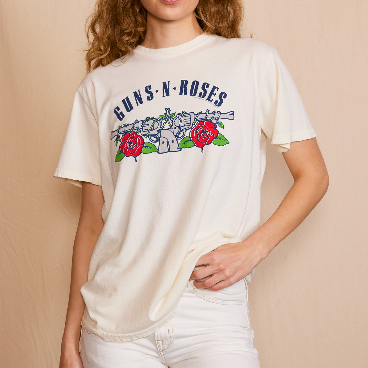 Guns N' Roses Pistols Tee | Upcycled 100% Organic Cotton Tee