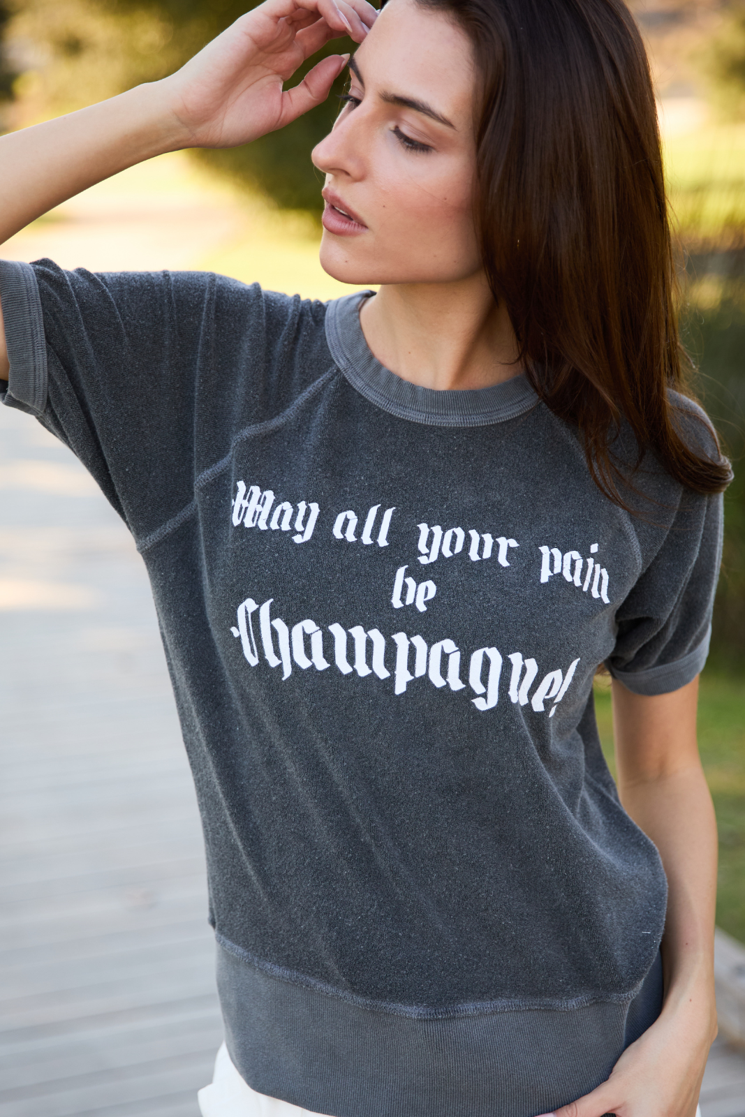 Champagne Raglan Top
