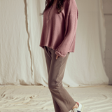 Henley Waffle Top