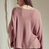 Henley Waffle Top