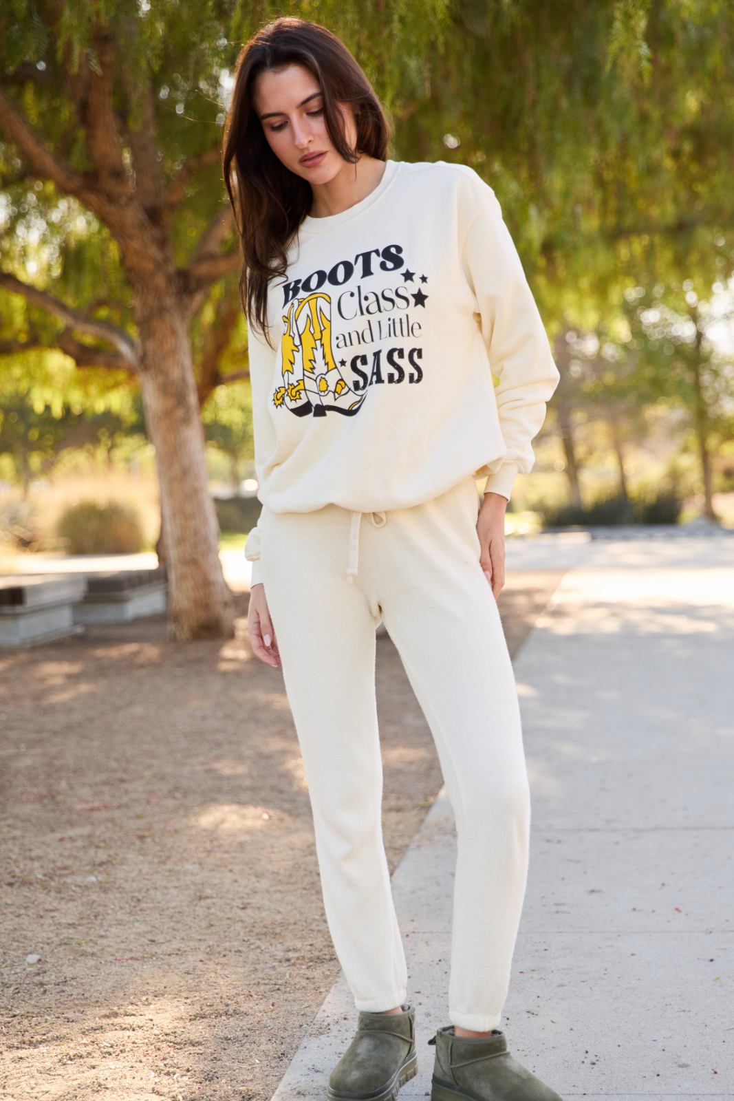 Boots Class and Little Sass Pullover