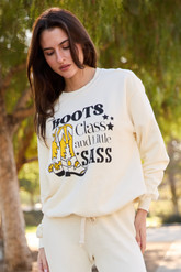 Boots Class and Little Sass Pullover