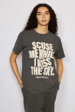 Jimi Hendrix Scuse Me While I Kiss the Sky Tee