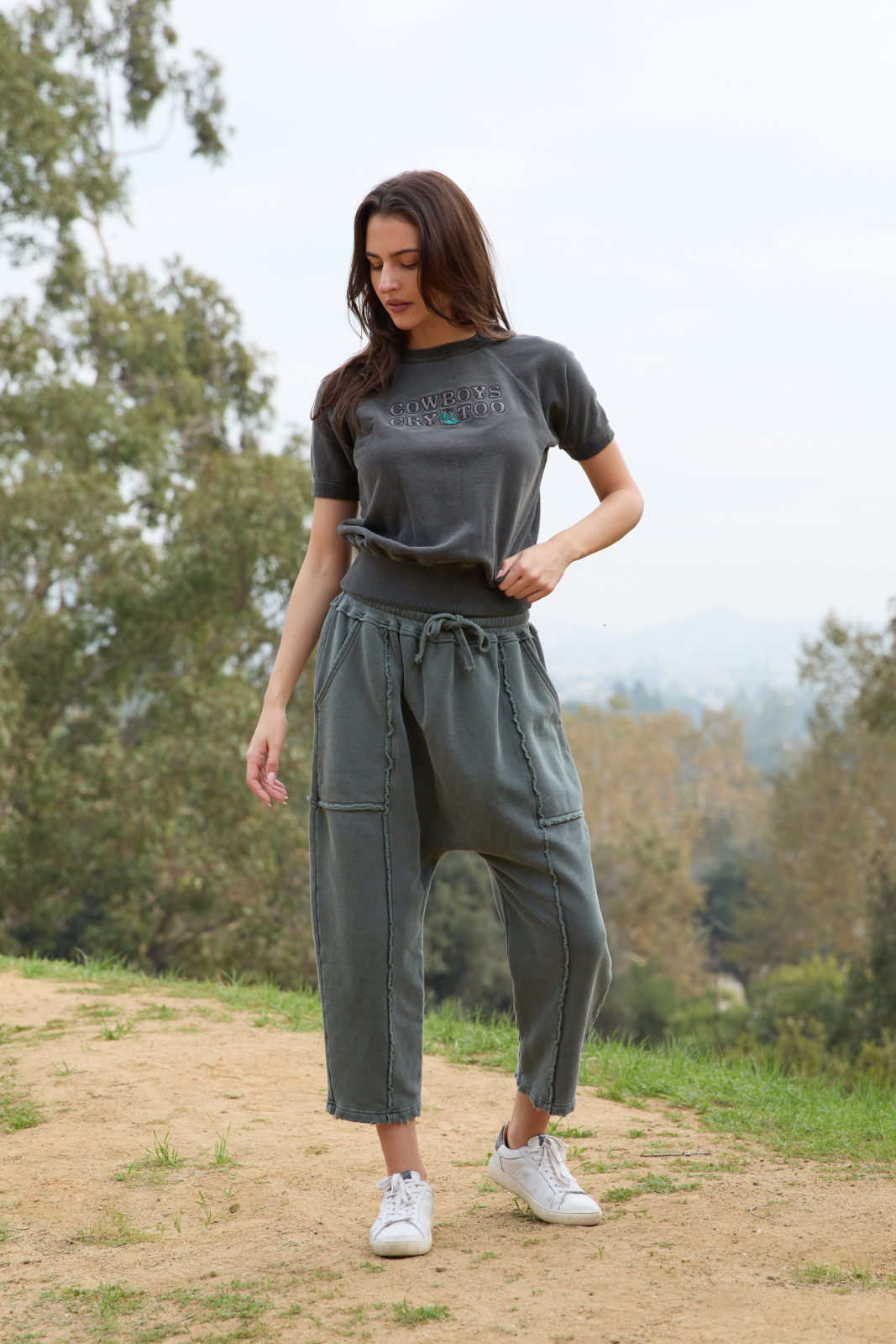 Cowboys Cry Too Crew Top