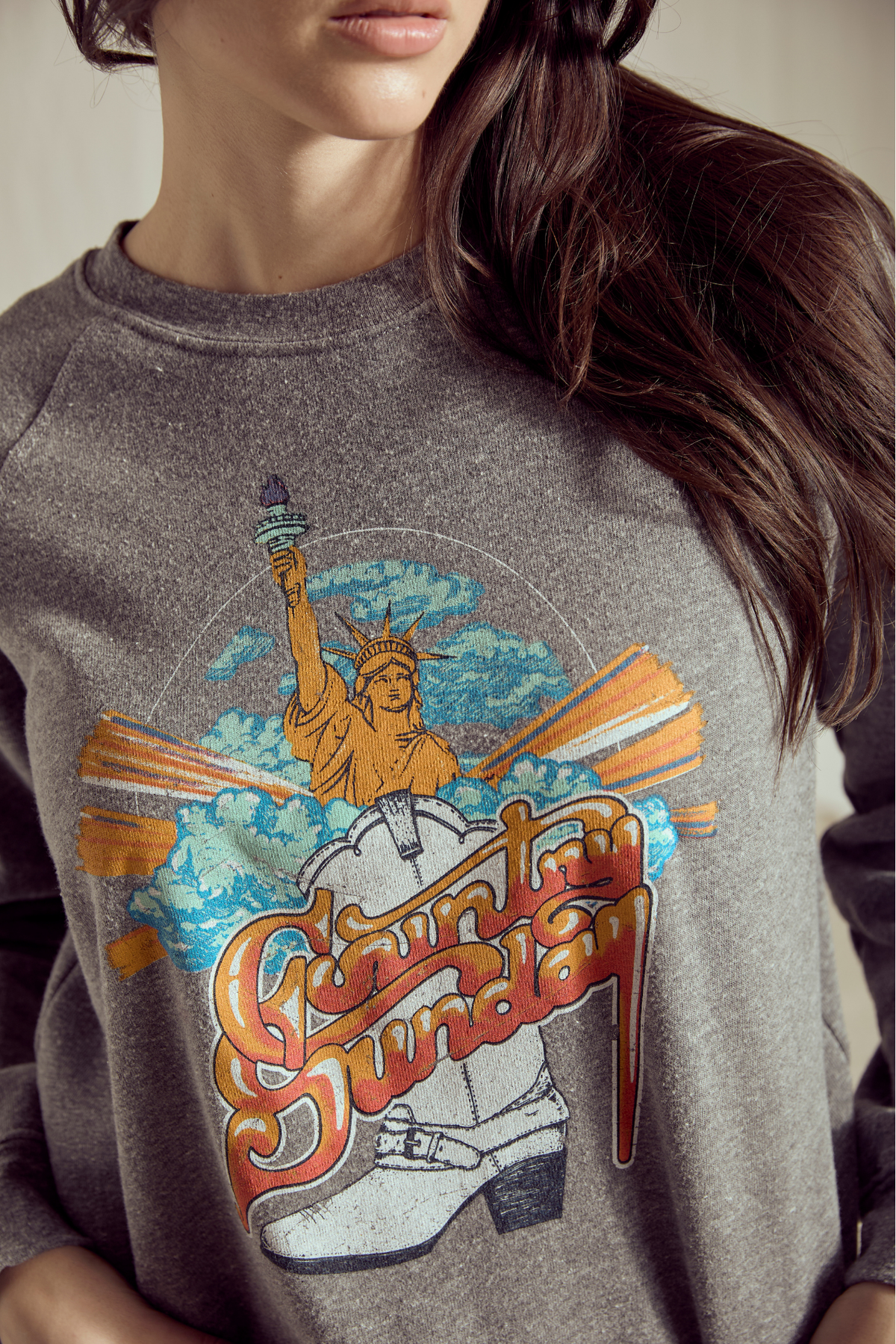 Country Sunday Fleece Sweatshirt