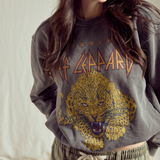 Def Leppard Upcycle Golden Sweatshirt