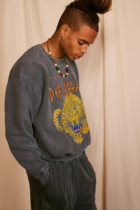 Def Leppard Upcycled Golden Men's Sweatshirt