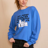 Peanuts Slow Down Authentic Vintage Sweatshirt