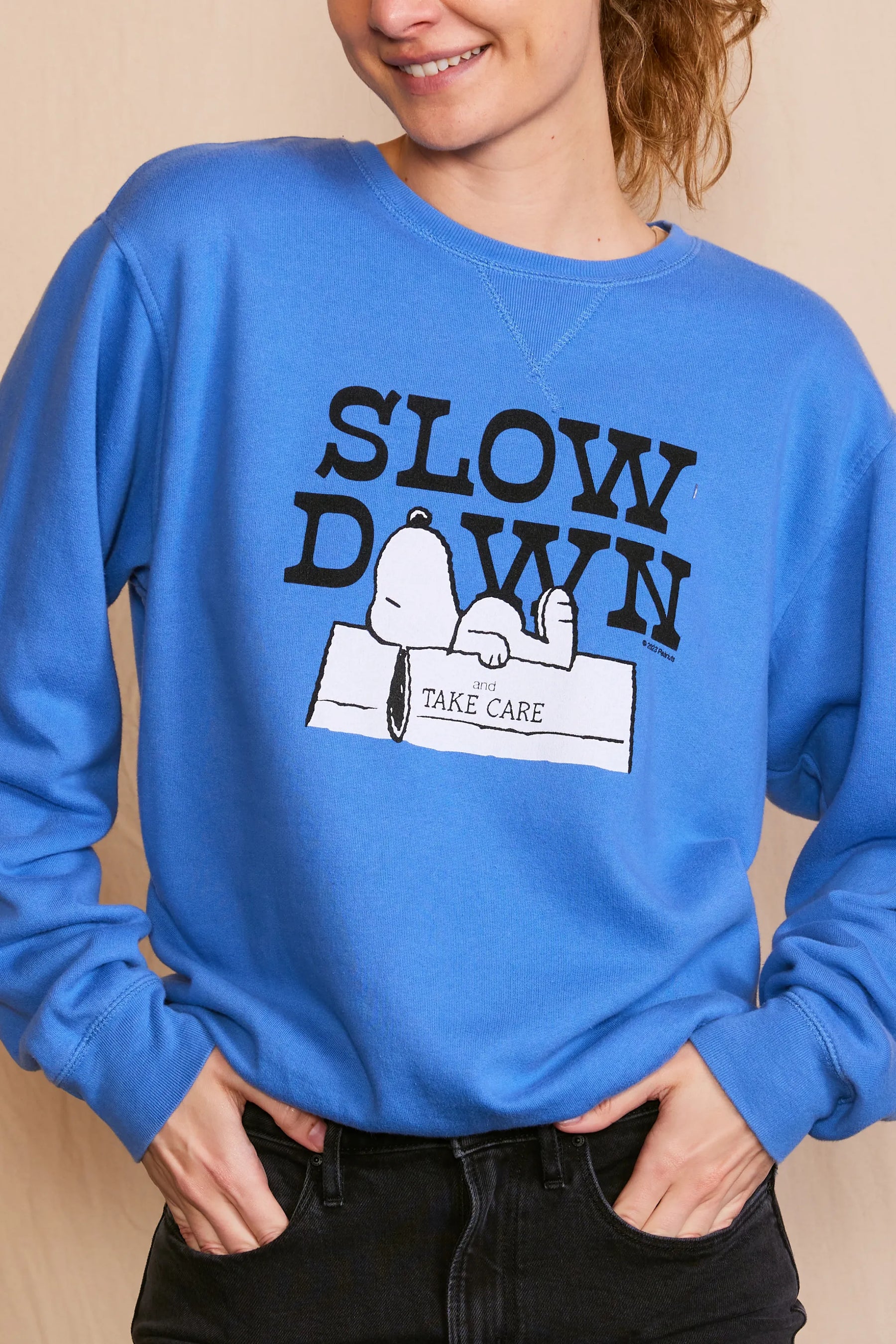 Peanuts Slow Down Authentic Vintage Sweatshirt
