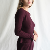 Maine Waffle Long Sleeve Top