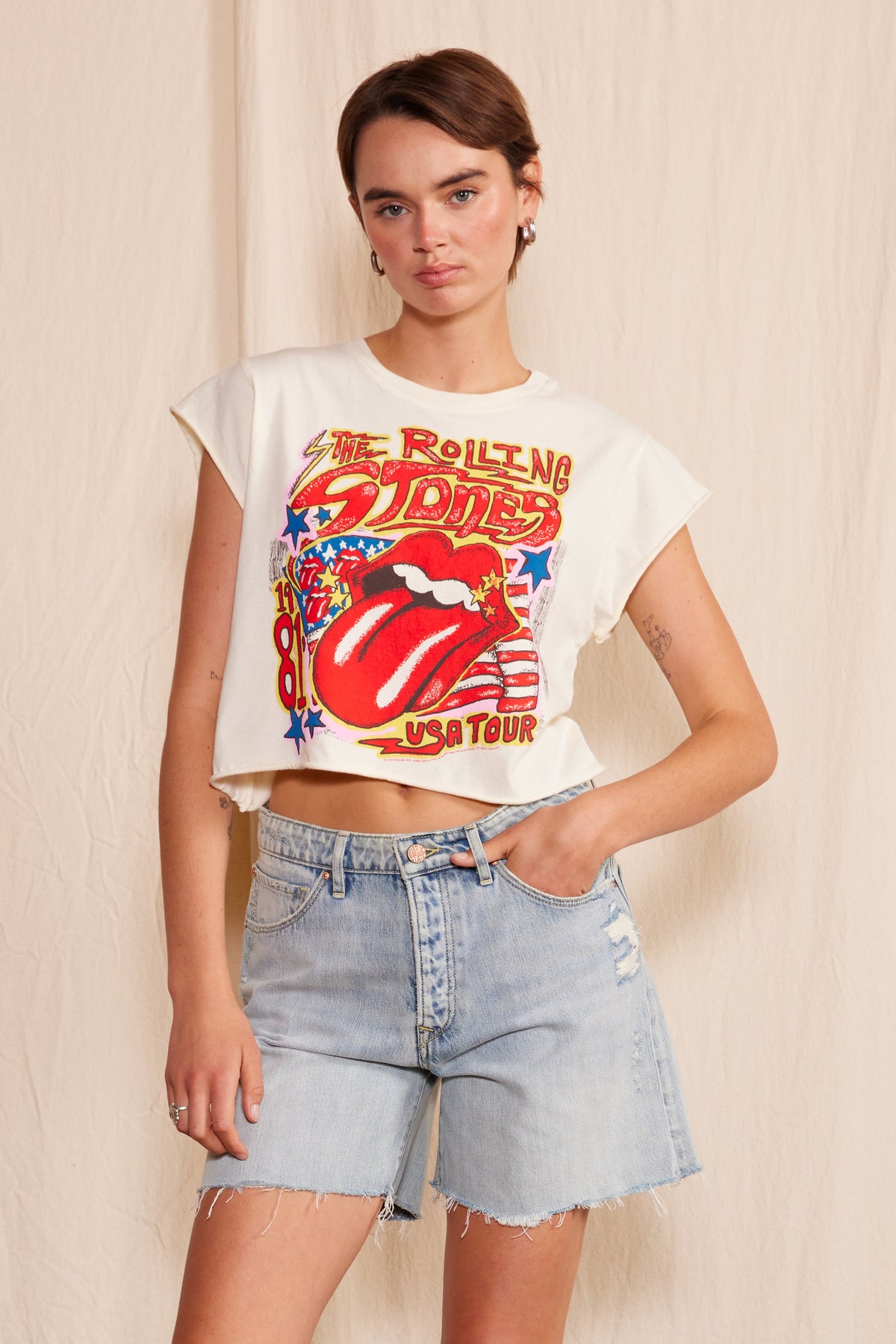 The Rolling Stones '81 Cropped Tee