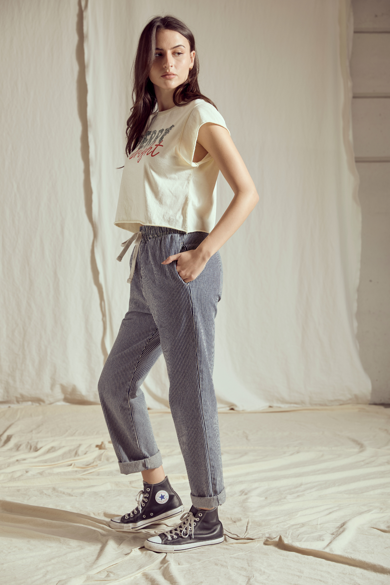 Merry & Bright Crop Tee