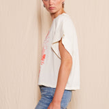 "Honky  Cowgirl" Crew Neck T-shirt