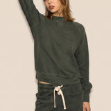 The Birdie Pullover  - Olive