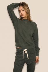 The Birdie Pullover  - Olive
