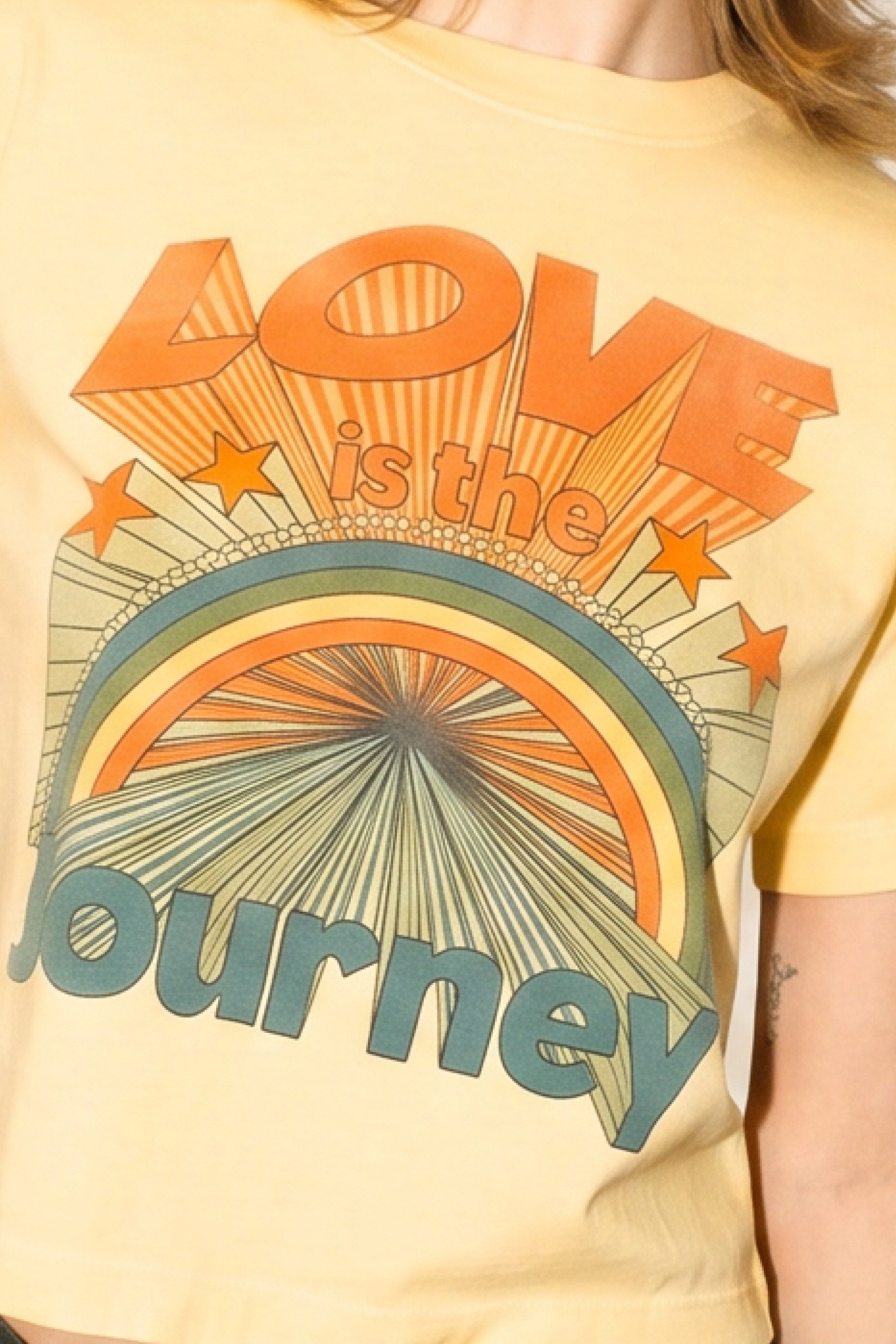 Love is the Jouney Cropped Tee