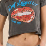 Def Leppard Tour of 1988 Cropped Tee